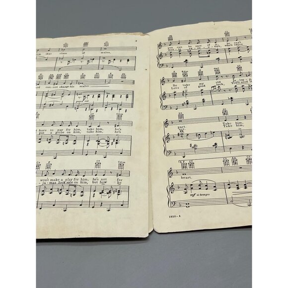Vintage Sheet Music "Take Him" "Pal Joey" Rodgers & Hart Chappell & Co 1952 READ - Picture 8 of 9